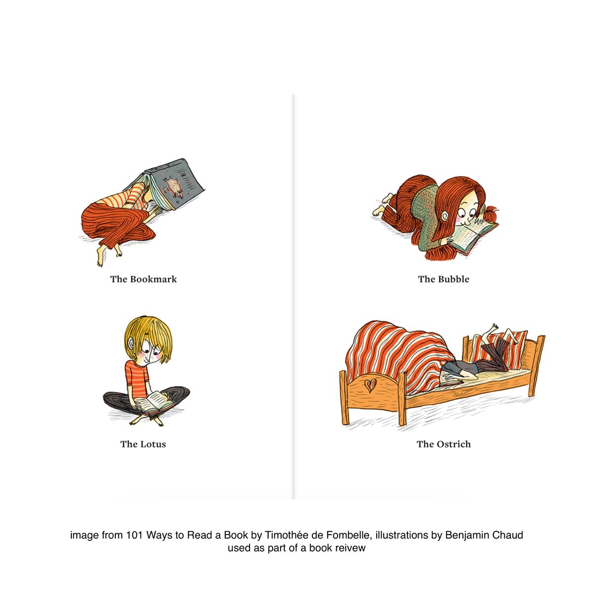 LibraryComic's tweet image. Book Review: 101 Ways to Read a Book by Timothée de Fombelle, illustrations by Benjamin Chaud
librarycomic.com/book-review-10…
#bookreview #picturebook #picturebookreview #reading #books