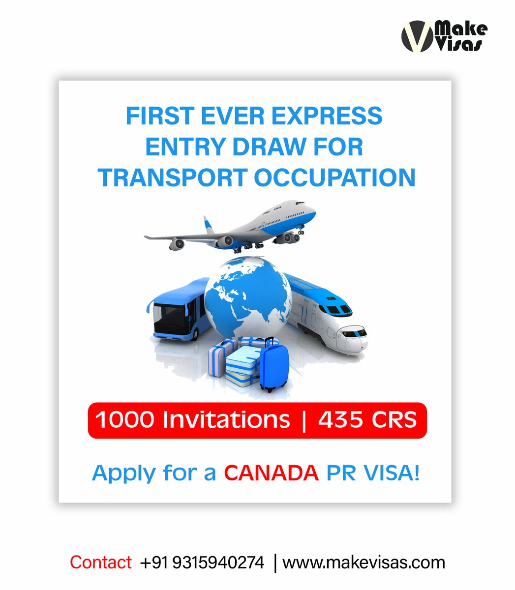 makevisas's tweet photo. Breaking Barriers: The First Express Entry Draw for Transport Occupations.

Canada has opened its doors wide for skilled transport professionals with the inaugural Express Entry draw dedicated to this vital sector. 

1000 Invitations Sent Out!
Minimum CRS: 435 https://t.co/E4zje9D0DB