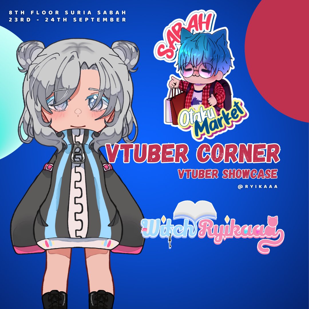 Catch them this weekend at Sabah Otaku Market. Drop by and show support to your favourite VTubers! Take pics as some come with standees/buntings! ON SCREEN! Some have their merch too!

1/5