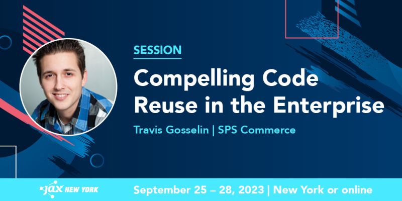 Code reuse in distributed systems IS REALLY HARD! Understanding when and what characteristics make appropriately coupled reusable code is a must!

Join me for JAX and DevOpsCon New York on Sept 25 for an amazing lineup of speakers!
devopscon.io/microservices-…

#JAXCon #DevOpsCon