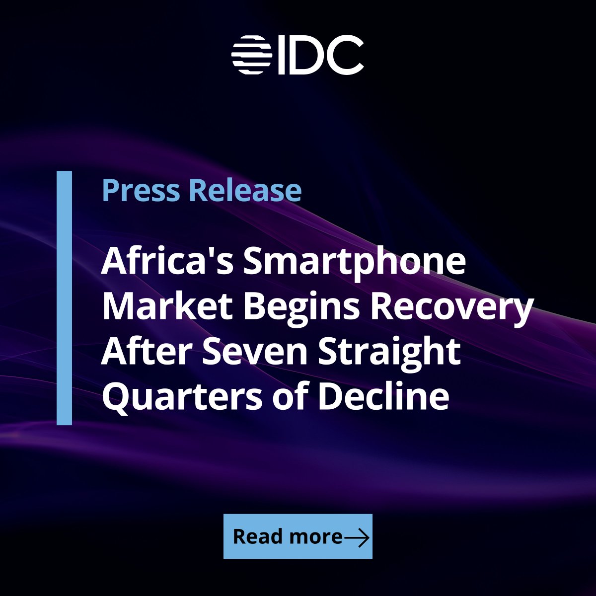 Great news from #Africa's #Smartphone Market! 🌍📱@IDC's data shows a 7.6% YoY growth in Q2 2023 smartphone shipments, totaling 19.6 million units—a recovery after seven quarters of decline. Read more: 2cm.es/uRAy #AfricaTech #IDCData