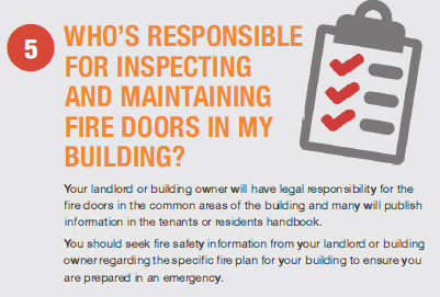 SFRS_FSE's tweet photo. For information on fire doors in flats including who's responsible for inspecting and maintaining fire doors in your building download the 10 TOP TIPS from #FireDoorSafetyWeek:
https://t.co/upVIuhKUmH https://t.co/dKJr0AD8Te