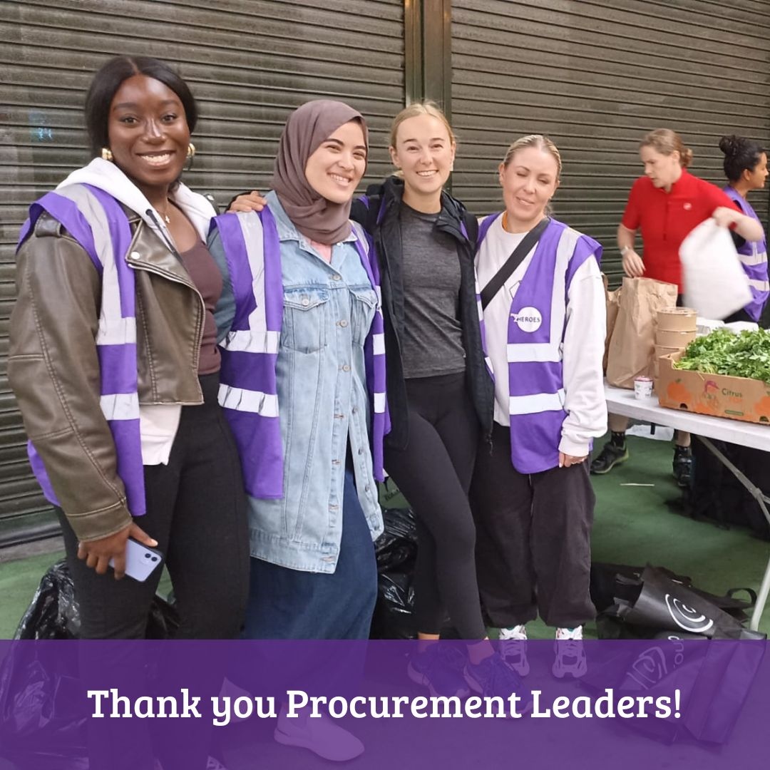 A huge thank you to volunteers from Procurement Leaders who helped at our surplus food collection at Borough Market yesterday! We are so grateful for your support and the additional help meant we could rescue even more surplus food and get it to local charities who need it.