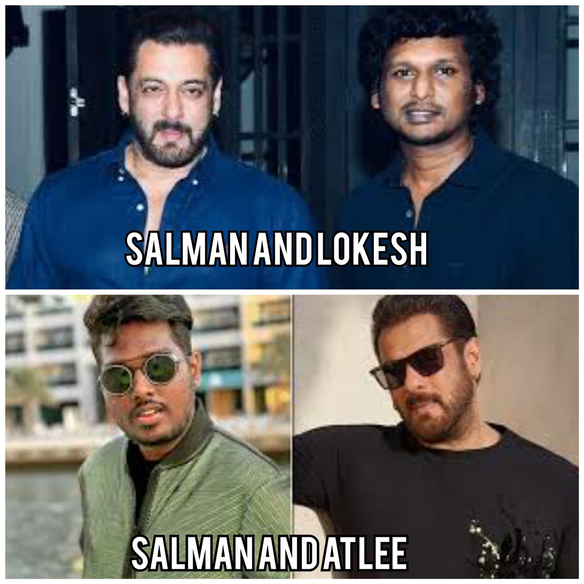 Which is your fav dream Combo ( Actor - Director) .

#SalmanKhan & #LokeshKanagaraj - Like.
#SalmanKhan & #AtleeKumar - Rt .

#Tiger3 | #Tiger3Teaser | Salman Khan