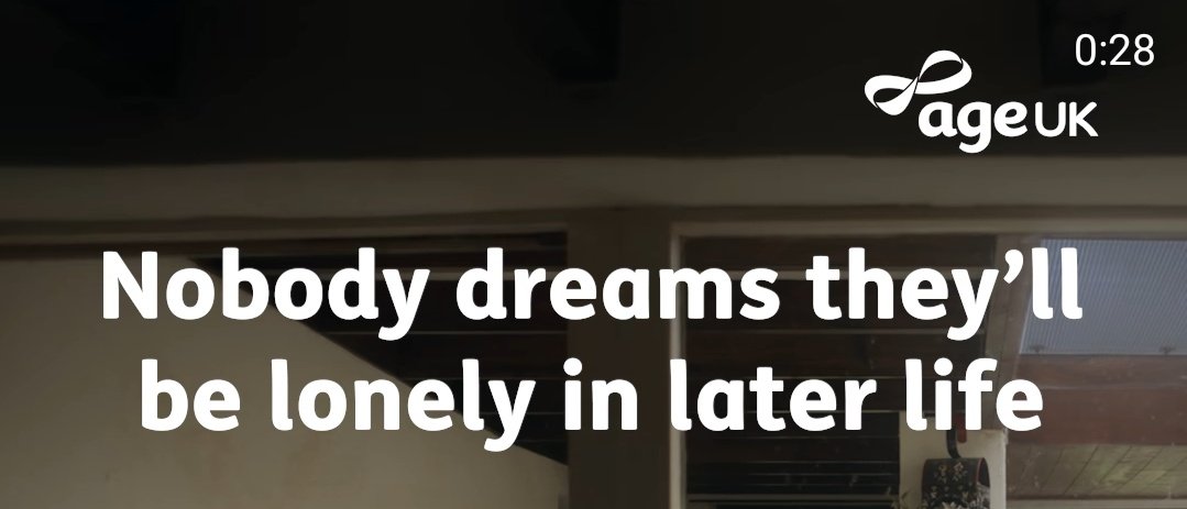 This is how you know you're in that 30+ age bracket, thanks AgeUK great job 👍