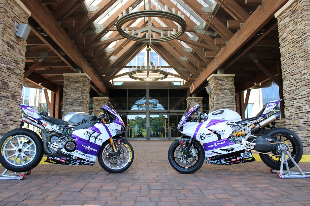 Warhorse HSBK Racing Ducati NYC has unveiled special livery for this weekend's MotoAmerica Superbikes at New Jersey, The Panigale V4 R and V2 bikes raced by Josh Herrin & Xavi Forés, respectively, are decked out in team sponsor Mount Airy Casino Resort graphics and colors.…