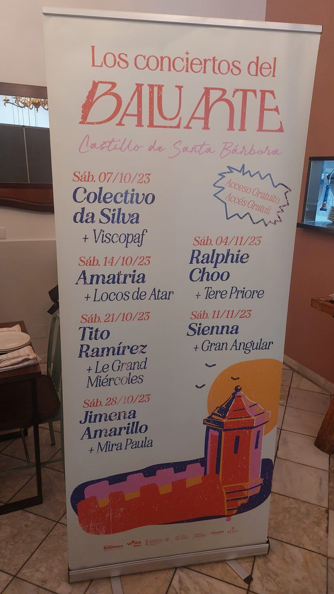 7s7Magazine's tweet photo. Esa semana se ha presentado una nueva oferta musical y cultural para este otoño en el #castillodesantabarbara de la mano de @ProdsBaltimore y @VibraMahou con conciertos gratuitos los sábados por la mañana junto a rutas gastronómicas en la ciudad de #Alicante https://t.co/NlY4ZN44B5
