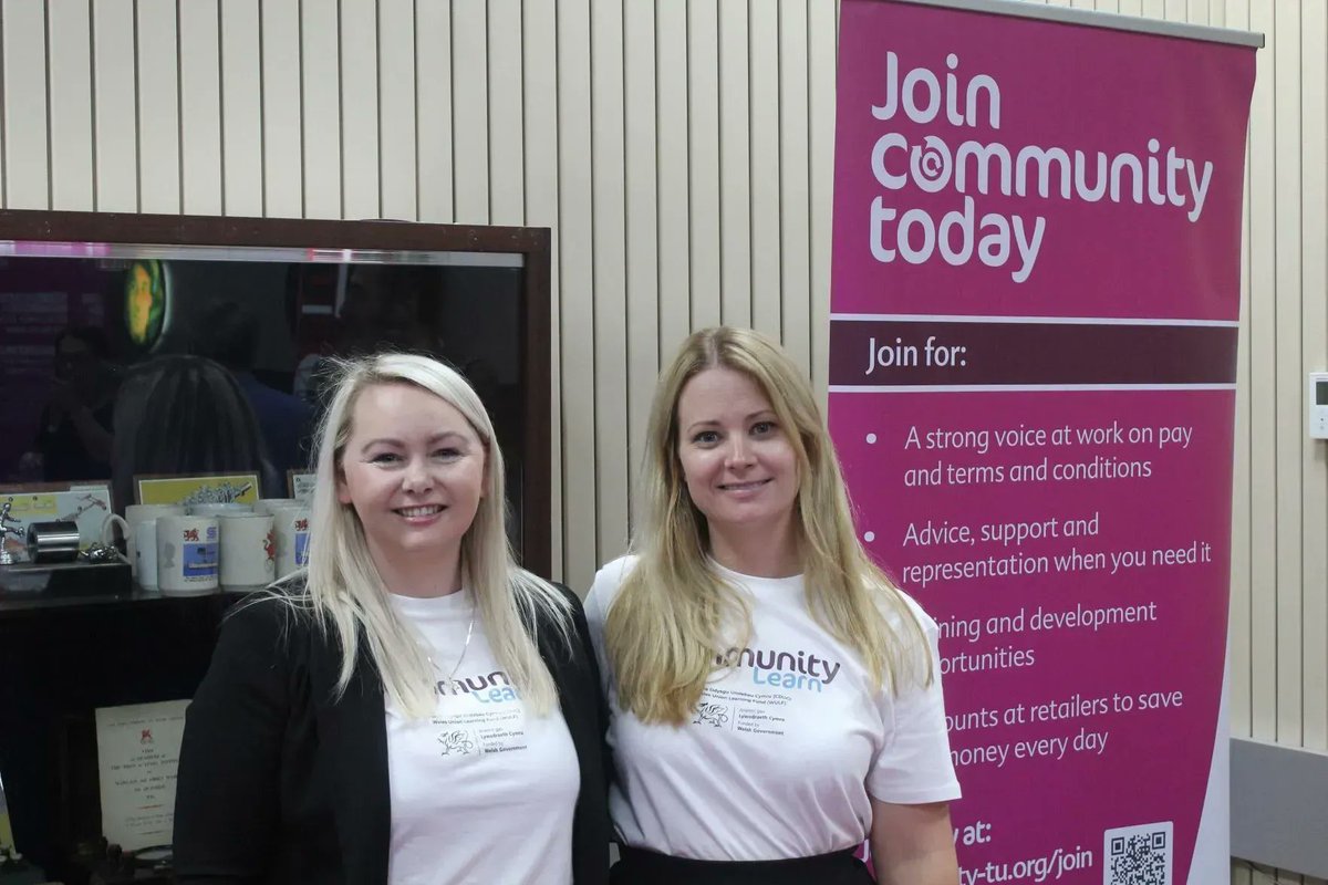 CommunityUnion's tweet photo. A massive thank you to Lisa Frances, Learning Organiser at Community and Abbey Gutteridge, Regional Organiser at Community in Wales for arranging this vital event at Tata Steel on the importance of upskilling and adult learning.
#CommunityLearn #AdultLearningWeek https://t.co/6wo6wQm50g