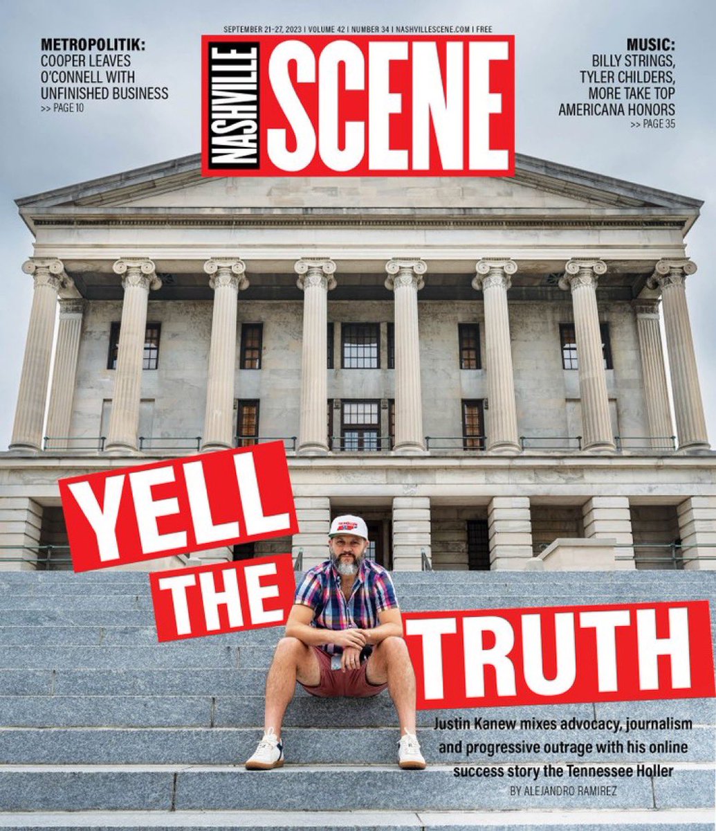 The Tennessee Holler (@thetnholler) on Twitter photo ⚡️Check out this really well done new <a href="/NashvilleScene/">Nashville Scene</a> cover story about the Holler by <a href="/ramirezalej/">Buena Vista Social Distance Club</a>! —>
nashvillescene.com/news/coverstor…
Please consider chipping in a few bucks monthly to support what we do (and get a Holler hat 🧢 ) —> tnholler.com/2023/06/holler… ⚡️Check out this really well done new <a href="/NashvilleScene/">Nashville Scene</a> cover story about the Holler by <a href="/ramirezalej/">Buena Vista Social Distance Club</a>! —>
nashvillescene.com/news/coverstor…
Please consider chipping in a few bucks monthly to support what we do (and get a Holler hat 🧢 ) —> tnholler.com/2023/06/holler…