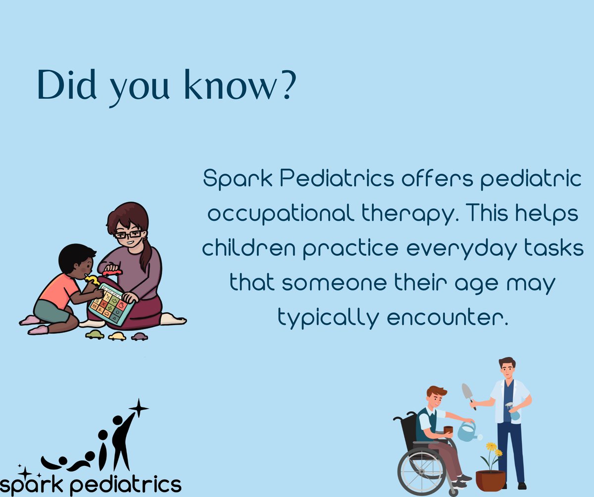 Occupational therapy can help children develop important skills while fostering independence and providing essential support.

#ppec #SparkPediatrics #FloridaPPEC #nursingcare #prescribedpediatricextendedcare #complexmedical #medicalneeds #medicine #specialneeds #pediatrics #h...