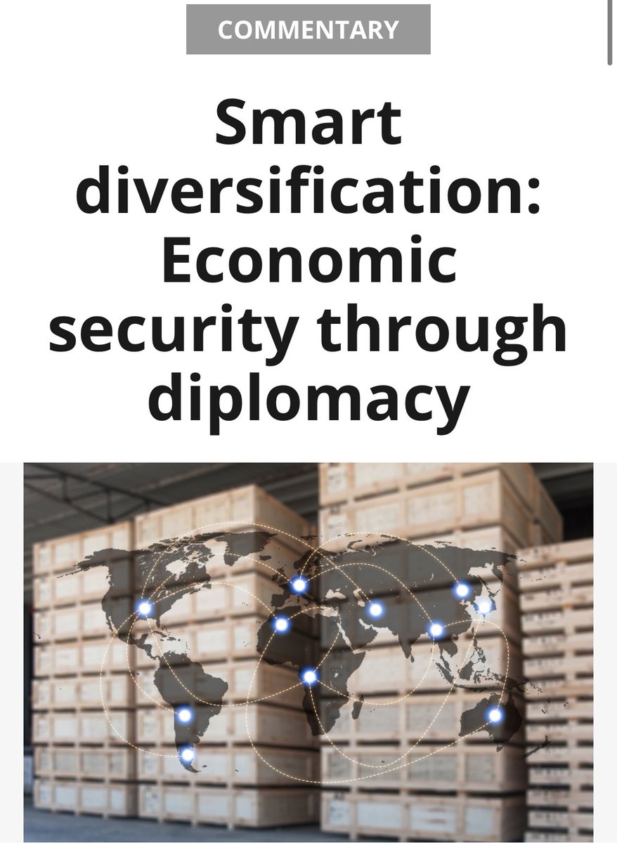 ricbdc's tweet image. 🚨I have new piece out w/ Raúl Villegas.

If overplayed, ‘de-risking’ &amp;amp; ‘strategic autonomy’ can put-off key economic partners. @EU_Commission should adopt #SmartDiversification to expand partnerships while maintaining economic security priorities: epc.eu/en/Publication… @epc_eu