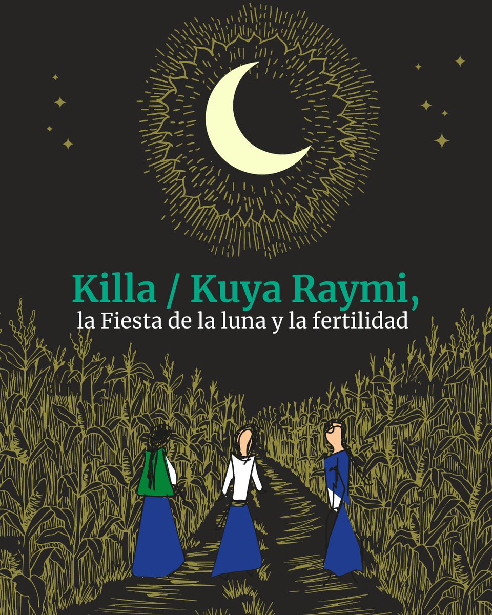 El #KuyaRaymi o #KillaRaymi es una de las 4 festividades mayores del Calendario andino. 🌙

Coincide con el equinoccio de otoño, 21 de septiembre, cuando concluye la preparación del suelo, las lluvias y comienza la siembra. 🌽🌾

#DescubreTuEcuador🇪🇨