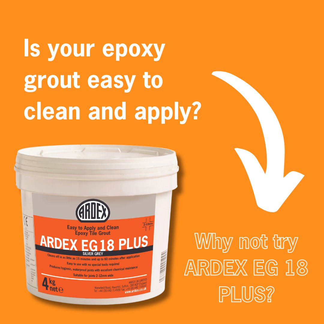 ARDEXUKTiling's tweet image. Is your epoxy grout easy to clean and apply? 🤔

New and improved ARDEX EG 18 Plus provides the chemical resistance of an epoxy grout with the ease of application and cleaning-off associated with cement-based grouts!

#epoxygrout #easytoclean #easytoapply #tiles #tiling