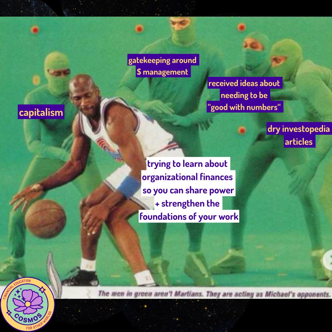 👾🏀You don't have to be "good with numbers."
You don't have to magically be an expert already.
You don't have to go it alone.  
Sign up for your spot in Cosmos Financial Foundations online workshop series coming up in Oct and again in Nov.! bookkeeping.coop/events/