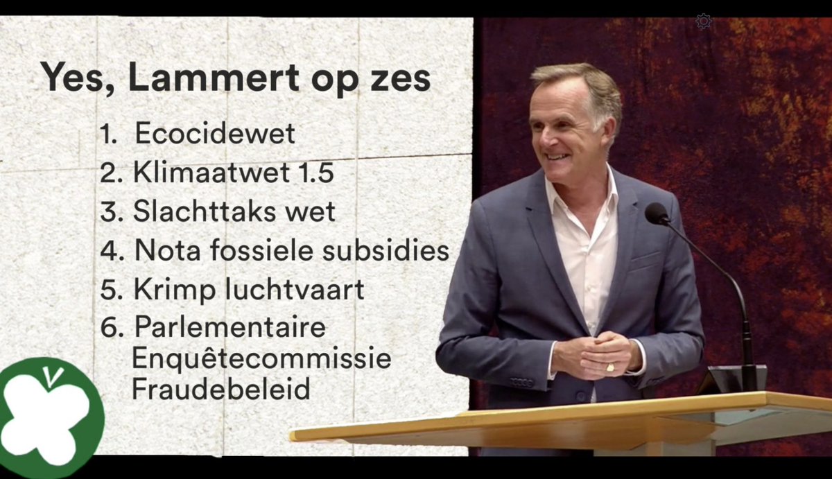 Beste leden,
Na 6 jaar Tweede Kamer heb ik me voor een nieuwe termijn kandidaat gesteld voor zesde plek op onze lijst.
 
Wil heel graag door met o.a wetsvoorstellen #ecodideverbod, #slachttax, #klimaatwet1punt5, #krimpluchtvaart
… en samen nieuwe maken.

Draadje 👇 👇 👇