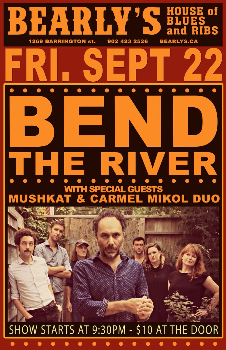 Bend the River hit the stage tomorrow night at Bearly's with <a href="/mushkatmusic/">Bill Travis</a> and <a href="/carmelmikol/">Carmel Mikol</a> - See ya'll there...
