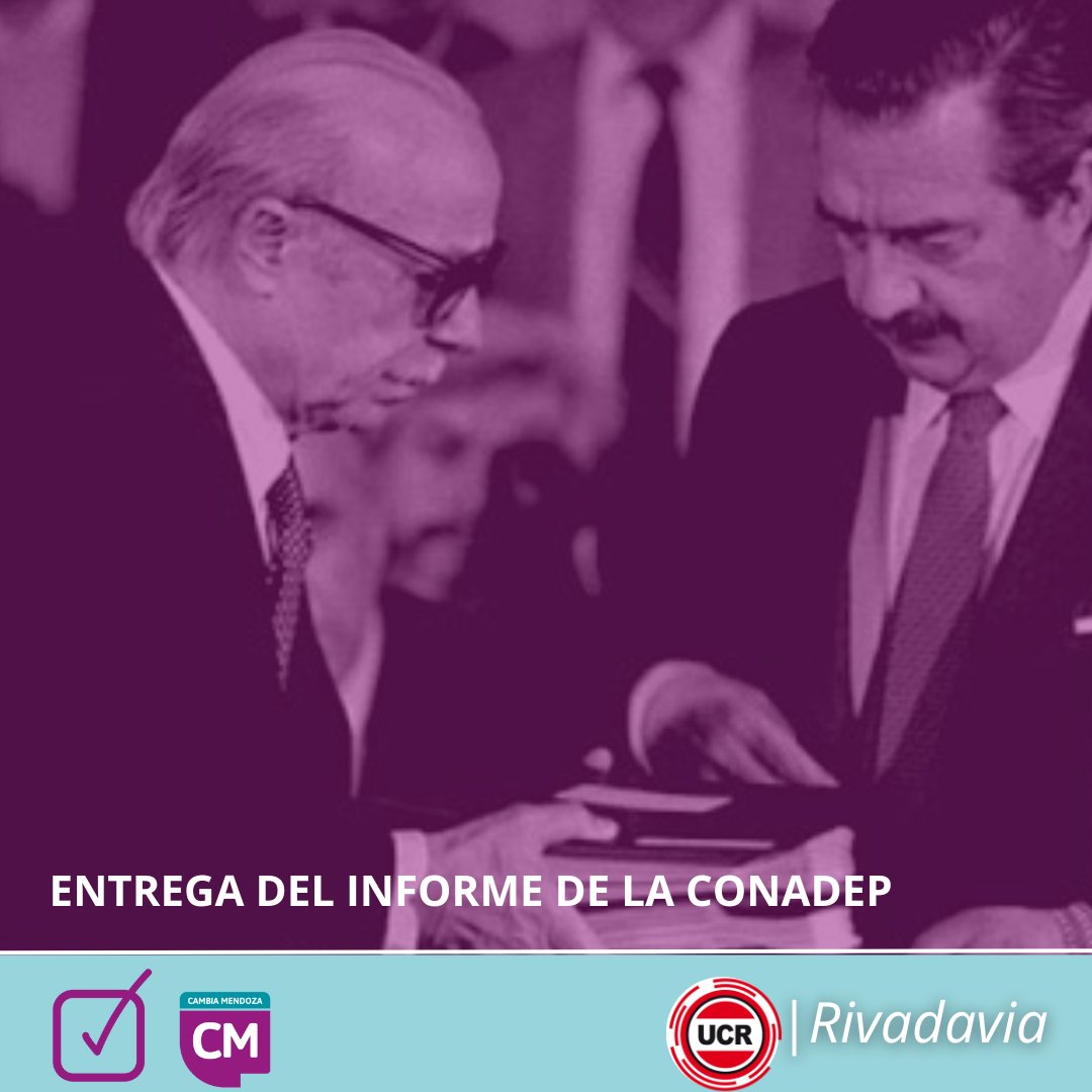 Hoy, se cumple un nuevo aniversario de la entrega del informe de la CONADEP. Entregado por el importante escritor y activista por los Derechos Humanos Ernesto Sábato al Presidente Raúl Alfonsin. Marcando un hito en la historia moderna y democrática de la Argentina.