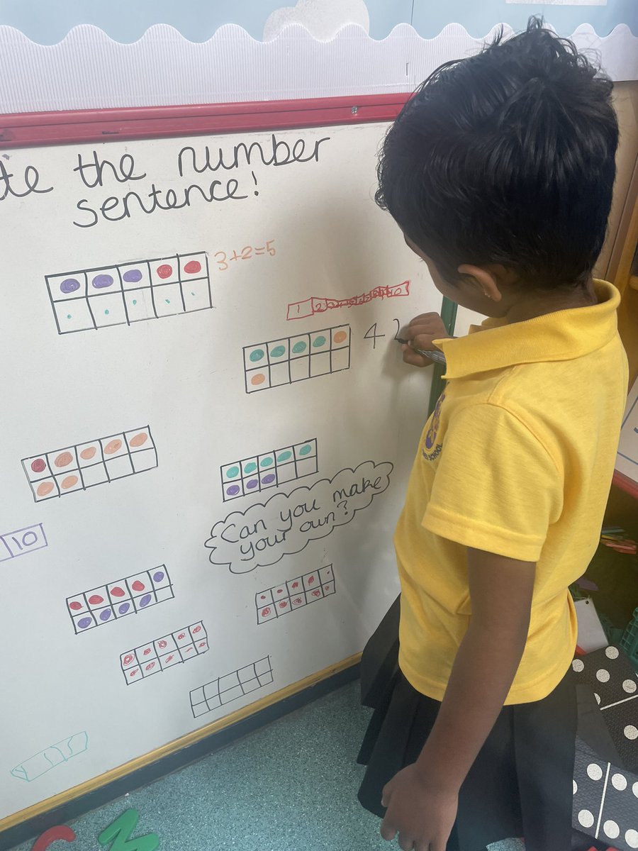 MissDunworthLHS's tweet photo. Maths challenges! The children enjoyed keeping their minds active during their choosing time ✖️➕🟰@missmcnamaralhs @MathsLHS @LHS_Watford @HeadLHS https://t.co/2Epv934rbb