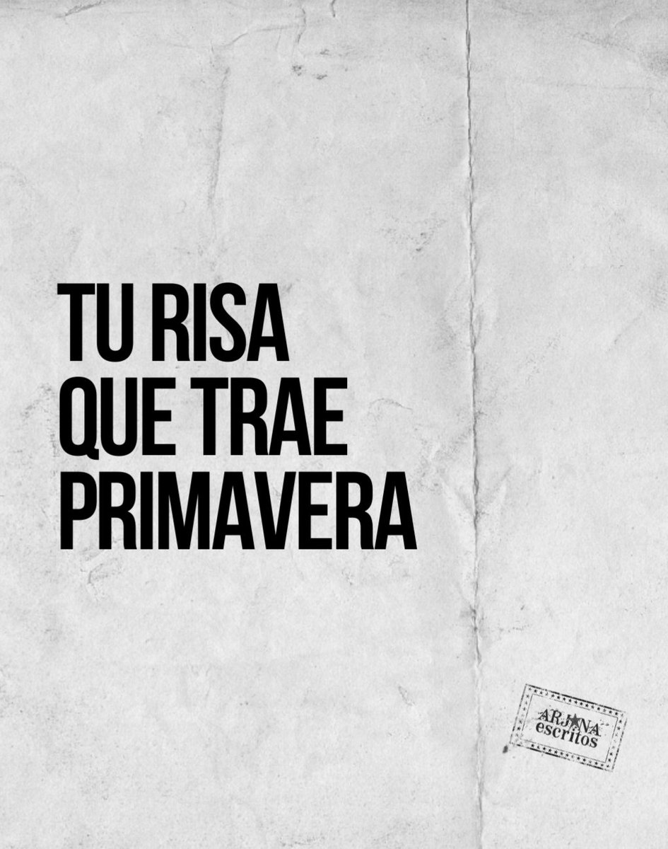 Tu risa que trae primavera... <a href="/Ricardo_Arjona/">Ricardo Arjona ®</a> ✨️💐