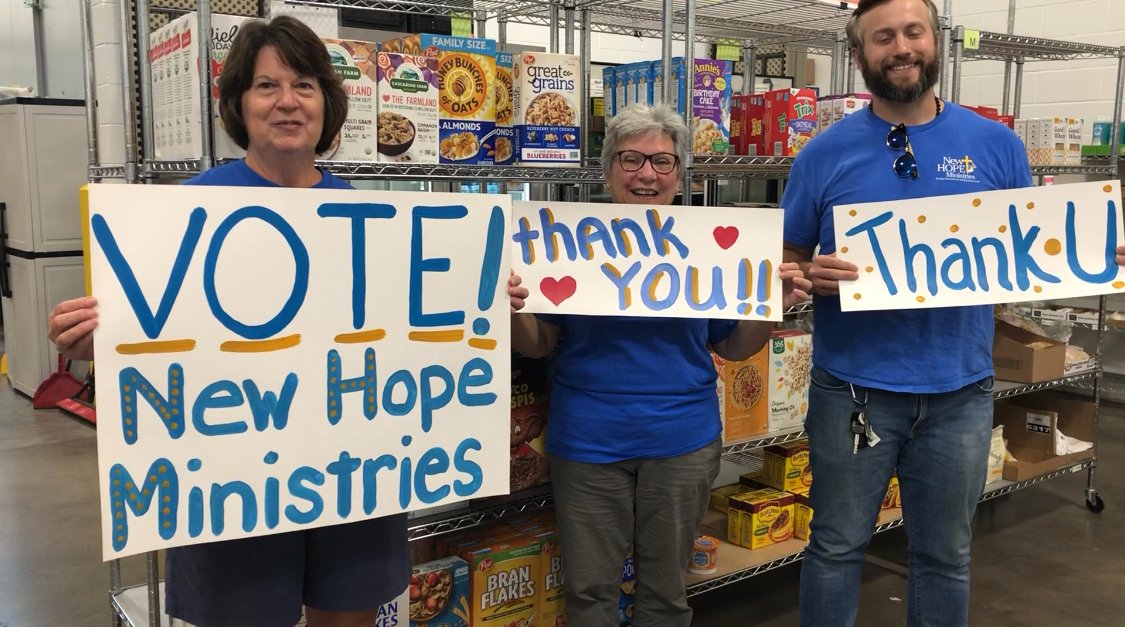 Did you vote for New Hope yet?  It's so easy and doesn't require any information - just click!  Help us win The GIANT Company’s Make a Difference Challenge! Vote now through October 2, at go.giantfoodstores.com/make-a-differe…!