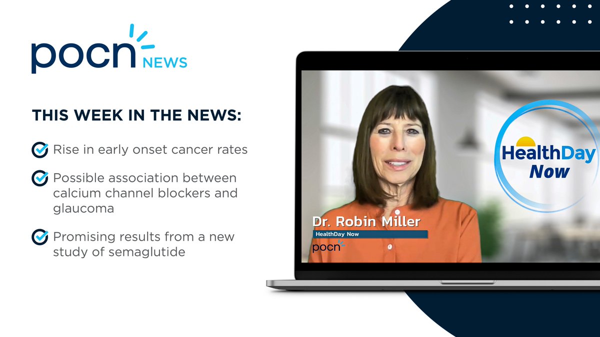 In this week’s POCN News, a dramatic rise in early onset cancer, a possible link between calcium channel blockers and glaucoma, and new study results on semaglutide. Watch Here: pocnplus.com/video/pocn-new… Listen Here: pocnplus.com/audio/pocn-new…