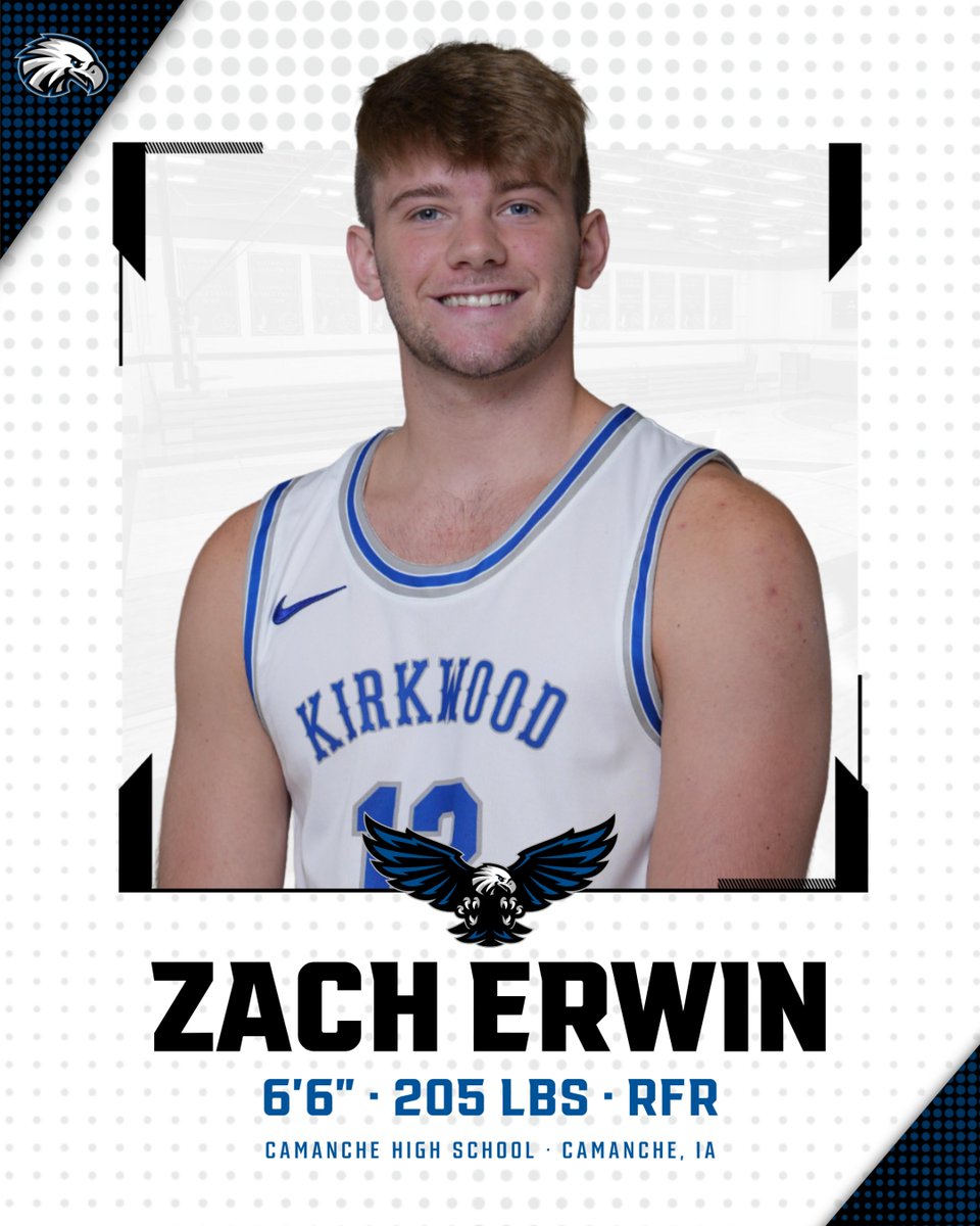 Kirkwood Men's Basketball (@kcc_mbb) on Twitter photo #⃣1⃣2⃣ 𝐙𝐀𝐂𝐇 𝐄𝐑𝐖𝐈𝐍
🎓 R-Freshman
⛹️ Guard / Forward
📏 6'6" · 205 lbs
🗺️ Camanche, IA
📽️ hudl.com/v/2FHywa
#GoEagles🦅🏀 | <a href="/ZachErwin26/">Zach Erwin</a> #⃣1⃣2⃣ 𝐙𝐀𝐂𝐇 𝐄𝐑𝐖𝐈𝐍
🎓 R-Freshman
⛹️ Guard / Forward
📏 6'6" · 205 lbs
🗺️ Camanche, IA
📽️ hudl.com/v/2FHywa
#GoEagles🦅🏀 | <a href="/ZachErwin26/">Zach Erwin</a>
