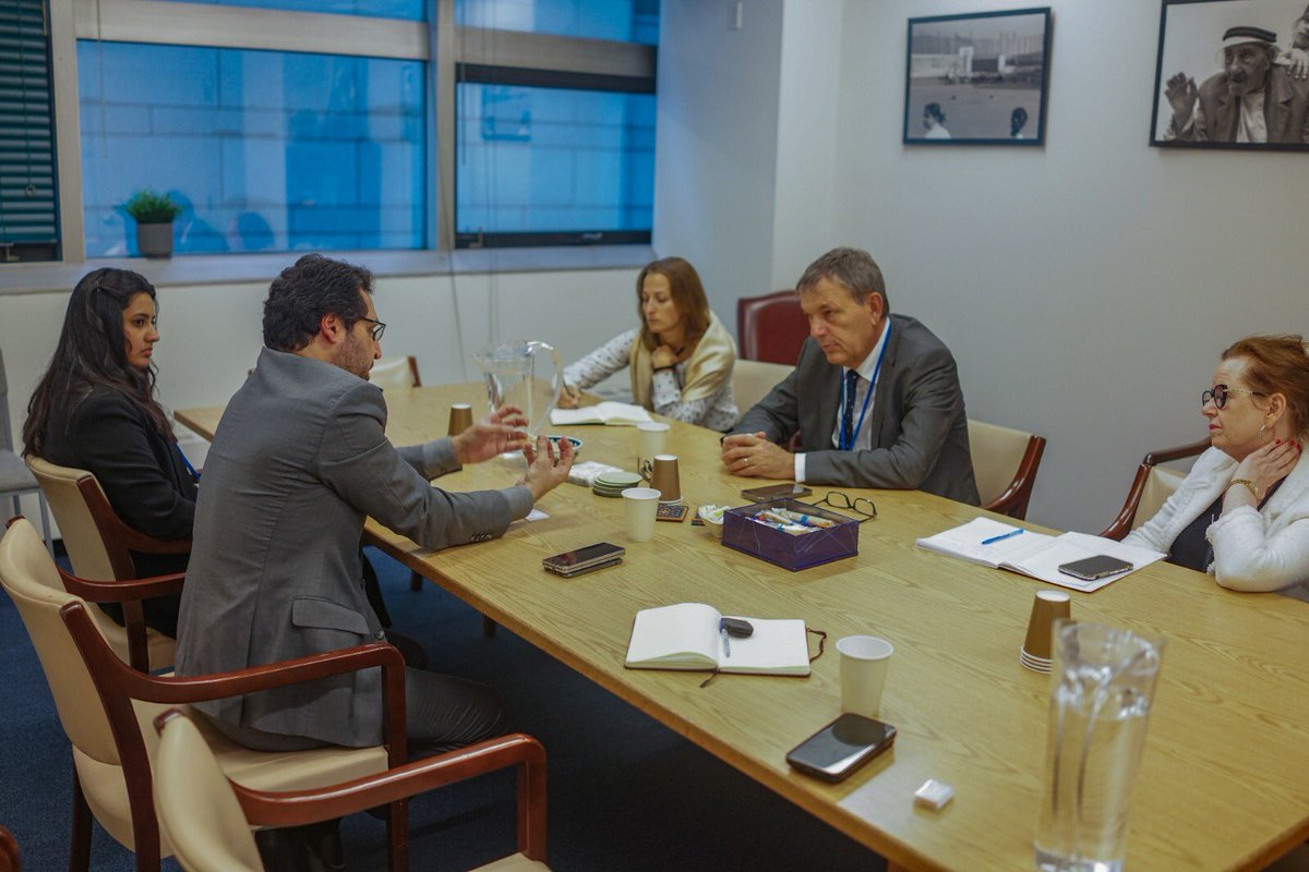DubaiCares's tweet photo. It was an inspiring conversation between our CEO and Vice-Chairman, Dr. Tariq Al Gurg and Philippe Lazzarini, Commissioner-General of the @UNRWA at #UNGA78 week on how #education can empower #refugees and help them rebuild their lives.
#RewirEdSummit23 #RewirEdSummit
#UNGA78 https://t.co/qd4eo0Mn1g
