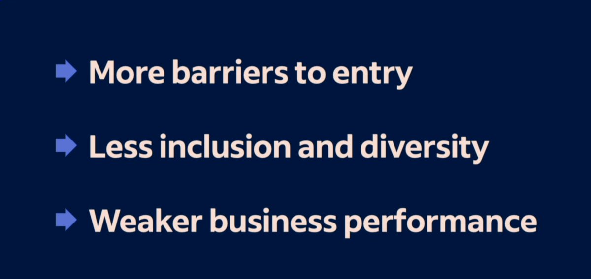 YouEnPoint's tweet photo. When using AI, it is hard to see how strong bias is. 70 million people are screened out of job opportunities based on discriminatory criteria. How can we build tech that promotes equity? 

"We must focus on the development of responsible AI" @lafawn 

#IndeedFutureWorks https://t.co/Z7BAwbHbBp