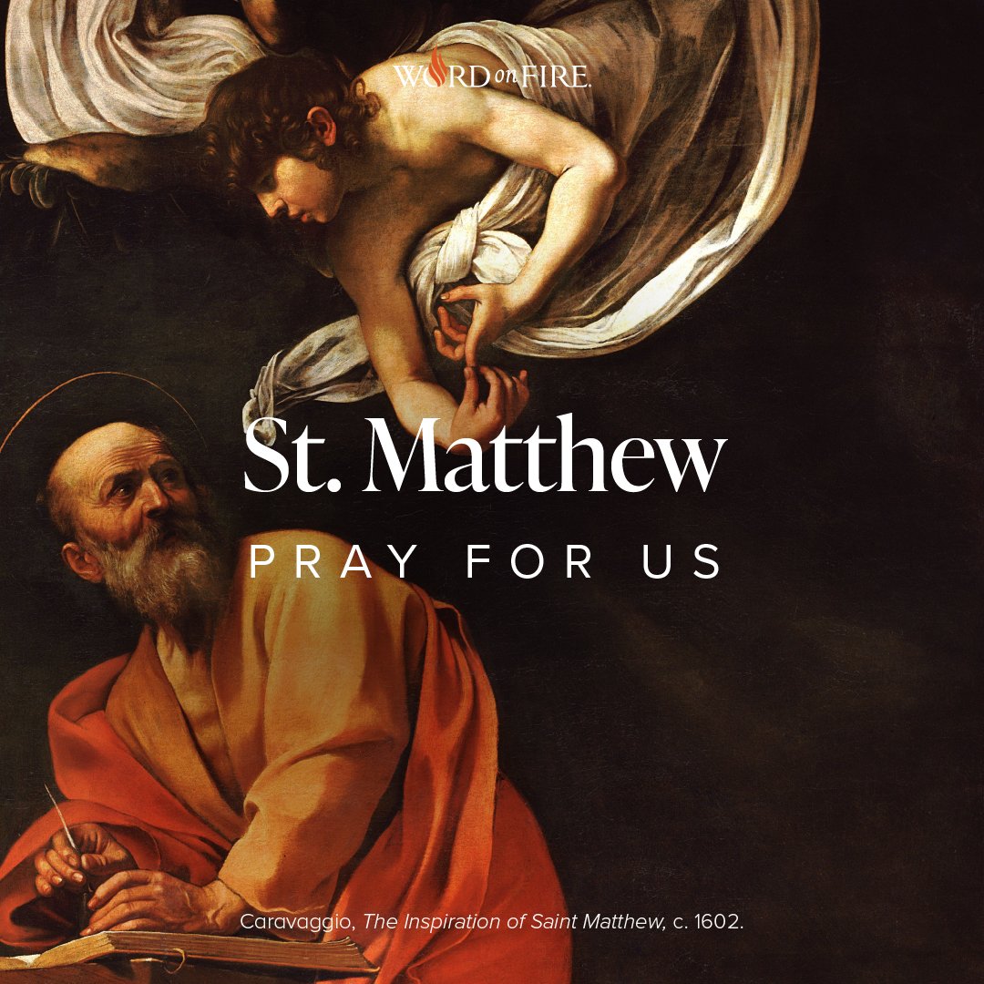 BishopBarron's tweet photo. St. Matthew, pray for us! https://t.co/5Q4zcpZUKS