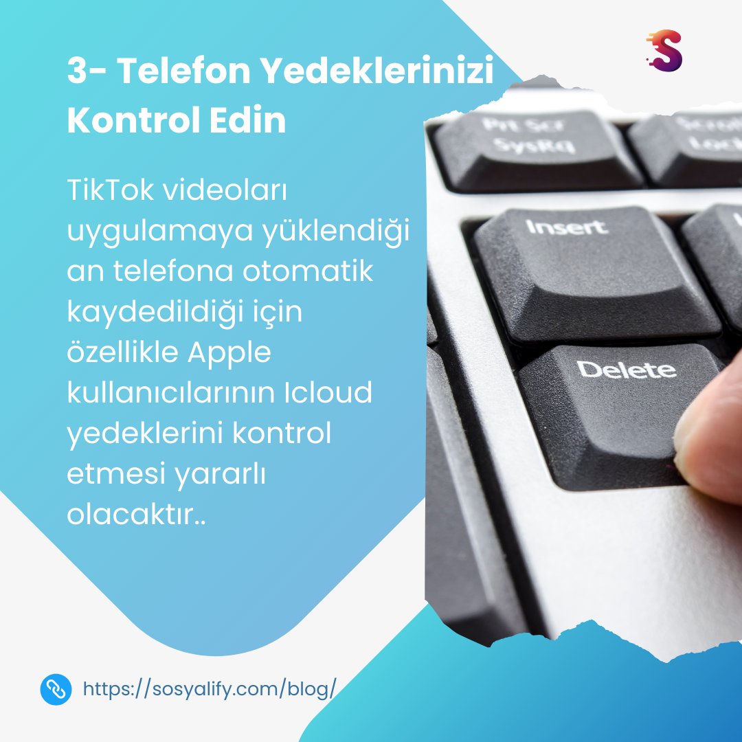 Ssosyalify's tweet photo. silinen tiktok videolarını kurtarmanın en önemli noktası hızlı hareket etmektir. Belirli bir süreyi geçtikten sonra TikTok videoları arşivlerden veya, çöp kutusundan da silinebilir.

#digitalmarketing #socialmedia #socialmediamarketing #deletedtiktoks https://t.co/PMSRE5EVbS