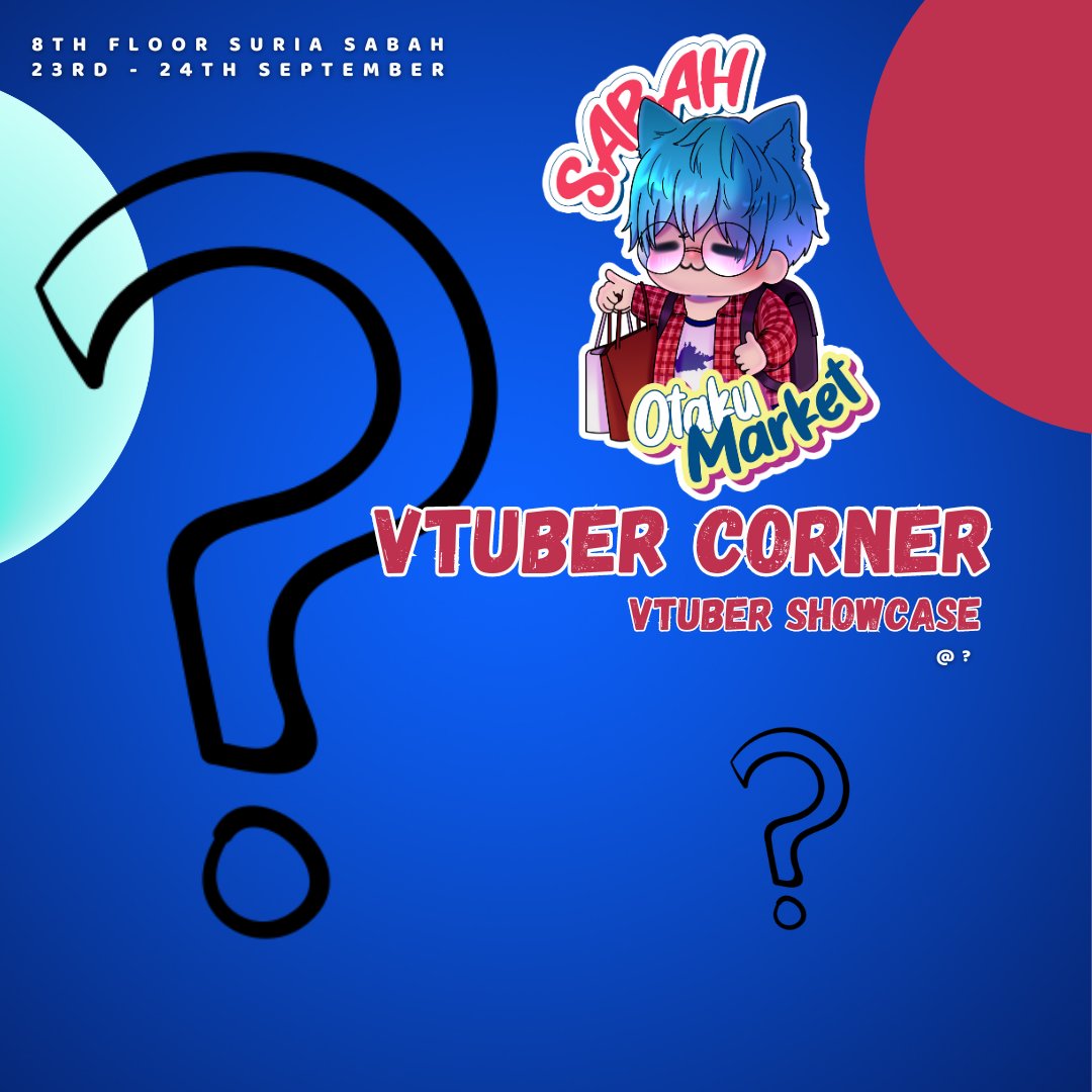Catch them this weekend at Sabah Otaku Market. Drop by and show support to your favourite VTubers! Take pics as some come with standees/buntings! ON SCREEN! Some have their merch too!

5/5