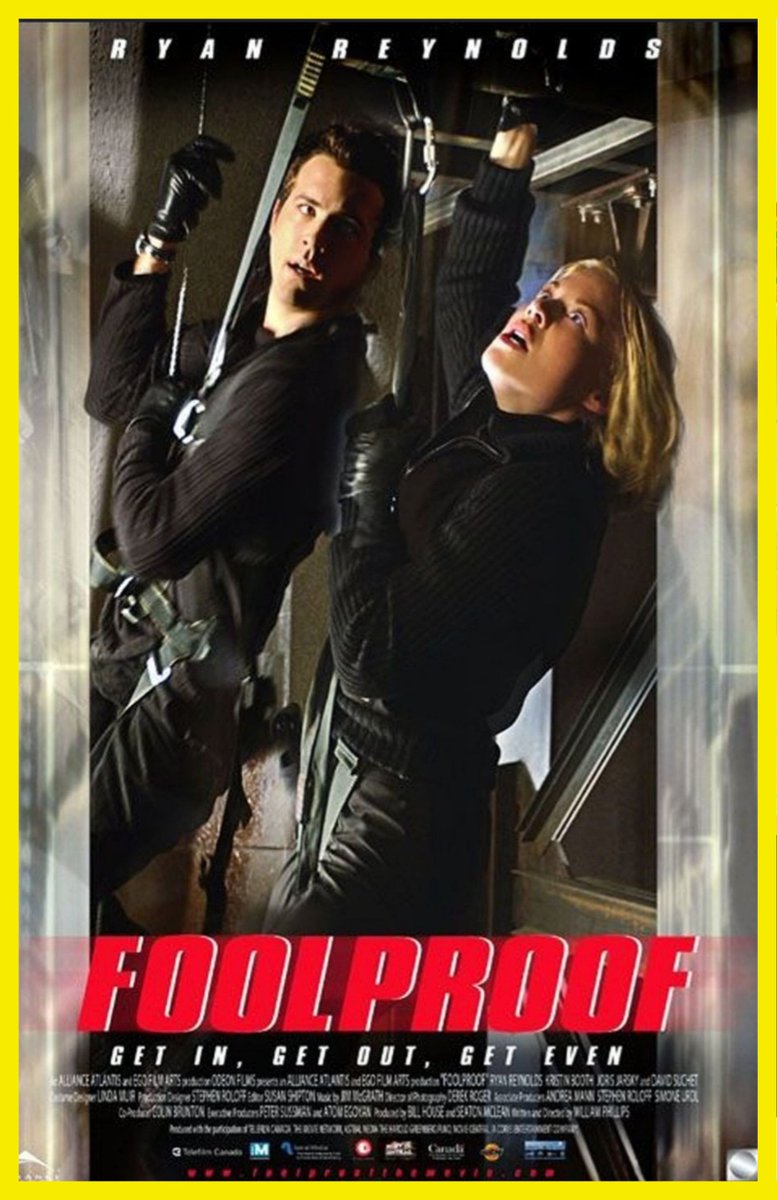 TallyMichelle4's tweet image. #MovieQuestion #FilmX

#Foolproof (2003)
#RyanReynolds 

Yay👍or Nay👎