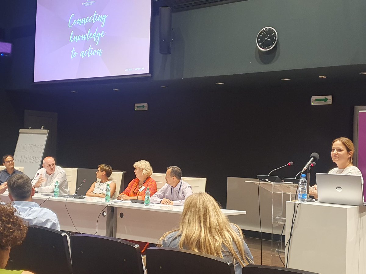 TodoraRogelja's tweet photo. Prominent panelist discuss main challenges on Forest research in South East Europe. Panel is moderated by Dr. Ivana Živojinović at #EFI Annual Conference 2023 https://t.co/rvoX6wcTwv