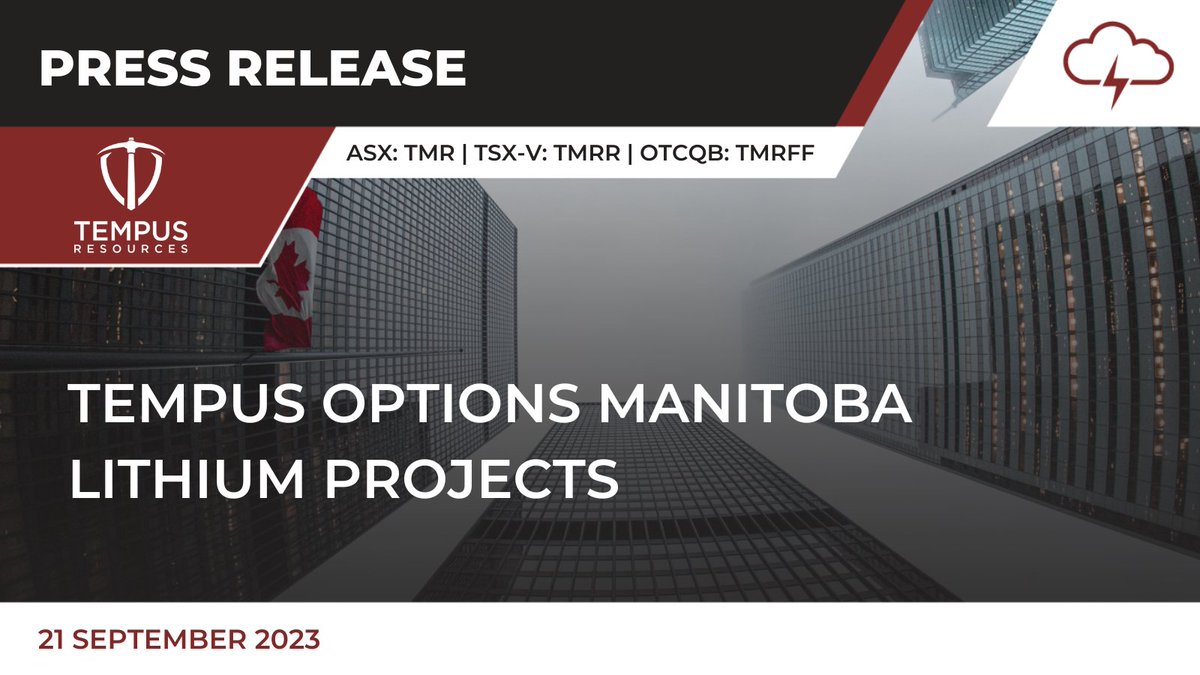 TempusAmericas's tweet photo. NEW! Read below...

@TempusAmericas Options Manitoba Lithium Projects

https://t.co/HUcjCW7SFu

$TMR $TMRR $TMRFF
#News #NewsRelease #Gold #Mining #Investing #Au https://t.co/GfjcmUmofG