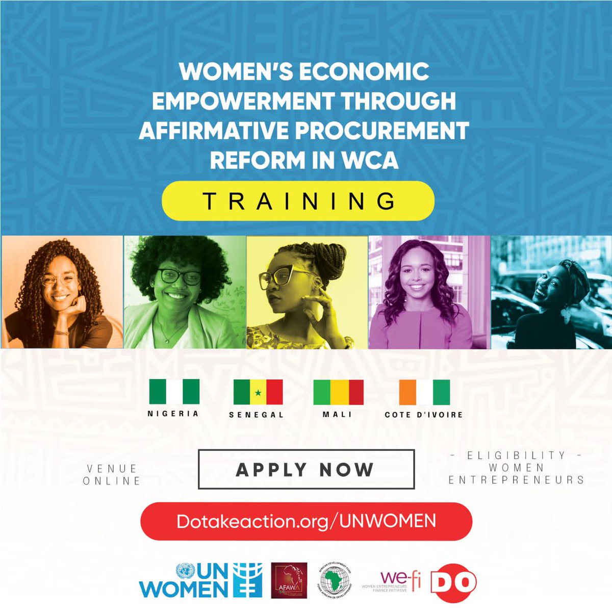 do_takeaction's tweet photo. Congratulations to all the women who signed up for the WEEAP Cohort 2 training.

We are so excited to begin this journey with you and all that awaits you afterwards.

Class starts on the 2nd of October, see you in Class💃🏻💃🏻.
#procurement #womeninbusiness #womeninprocurement https://t.co/P6PBSxaIqu