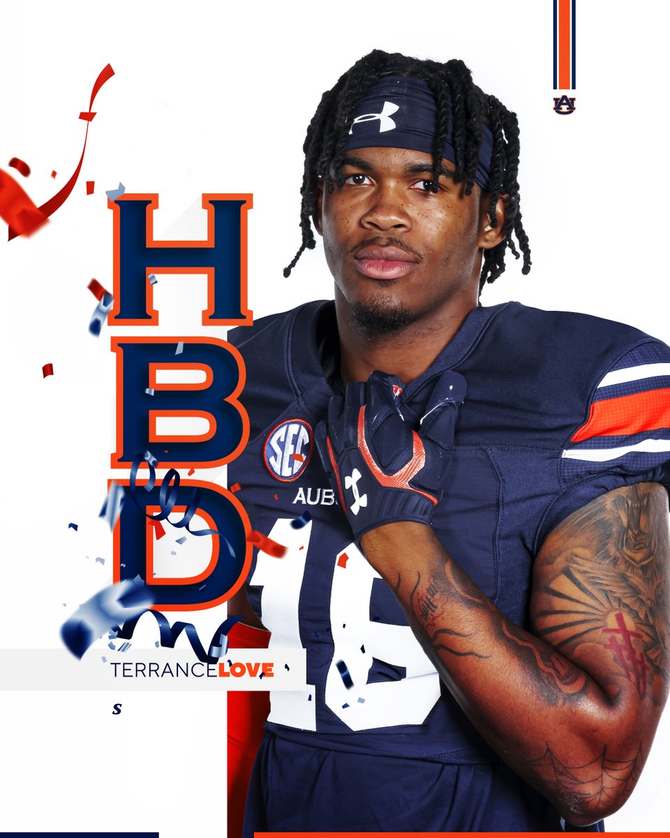 AuburnFootball's tweet image. Happy Birthday, @Terranc3love 🎉