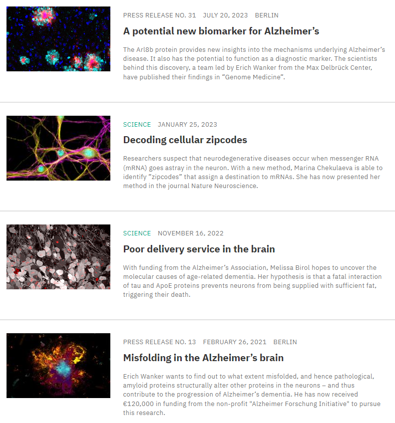 #WorldAlzheimersDay What are our latest scientific findings in #Alzheimer's research? Here are our discoveries for tomorrow's medicine: mdc-berlin.de/themen/alzheim… 

#AlzheimersResearch #dementia #ScienceForHealth