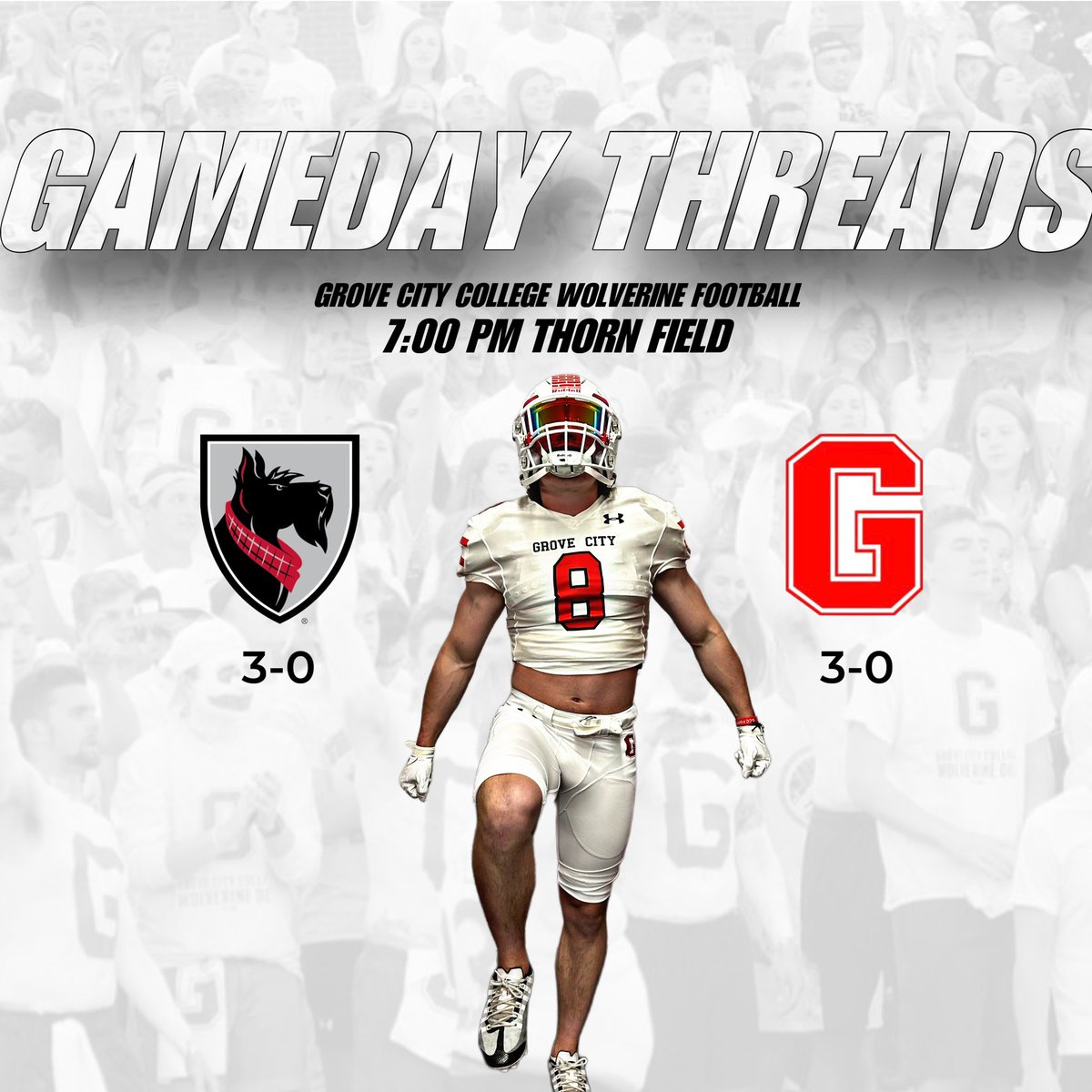We’ll be in the all whites this week! Can’t wait for this environment Saturday night. #ReadyToBuild #BrickByBrickGCC #WhiteOut