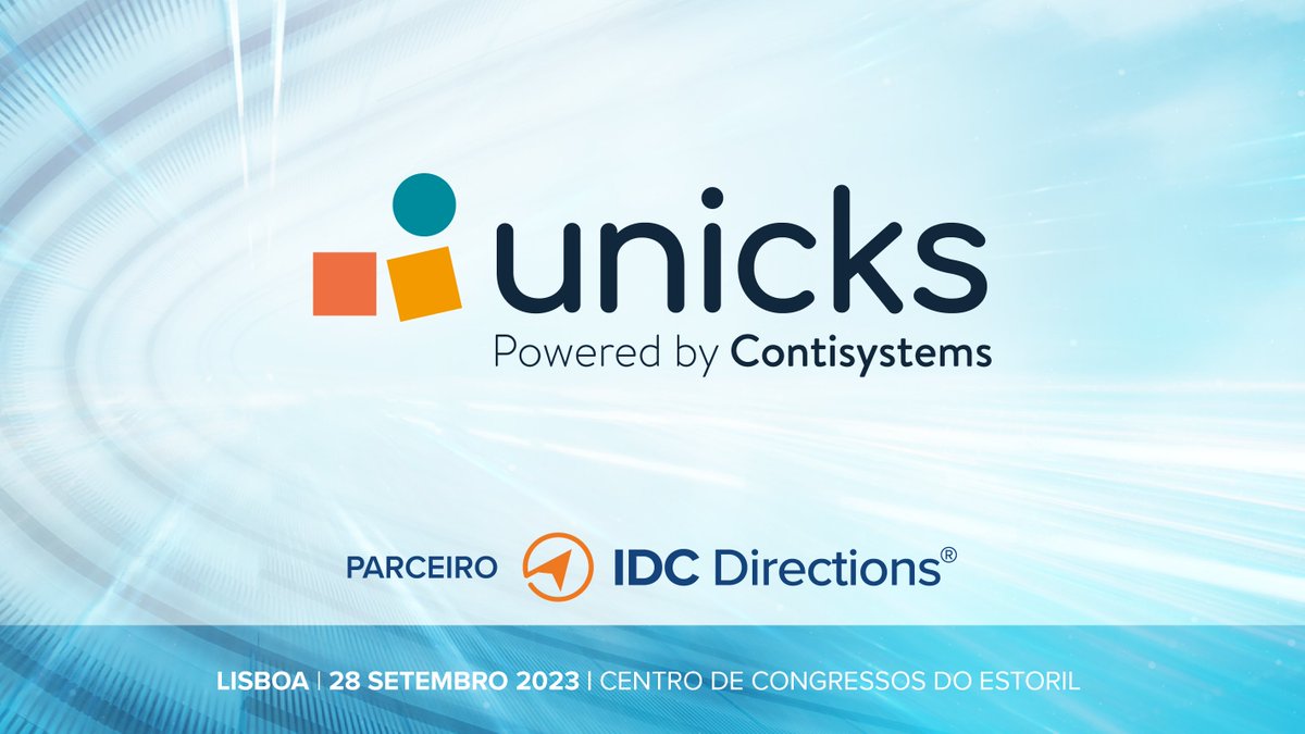 Contisystems_TI's tweet photo. Vamos estar presentes no IDC Directions (IDC Portugal), o evento líder em TI e digital em Portugal. Vemo-nos lá? 👋 https://t.co/cr3V8yy1UO