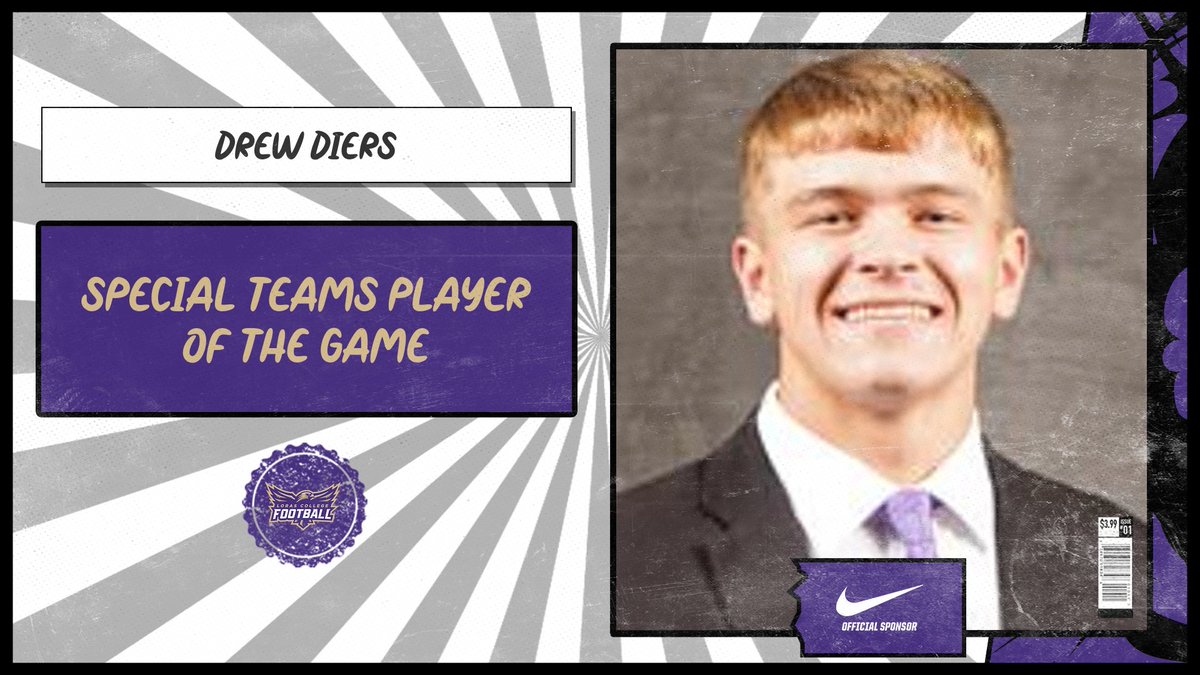 Week 3 - Players of the Game

Offensive: Da'Mani Brown - 9 Catches, 110 Yards, 3 TDs

Defensive: Josh Rydberg - 13 Tackles, 2 PBUs
Rashaad Johnson - 3 Tackles, 2 PBUs, 1 INT
Dawson Charley - 5 Tackles, 2 TFLs, 1 Sack, 1 INT

Special Teams: Drew Diers - 2 Tackles

#FlyWithUS