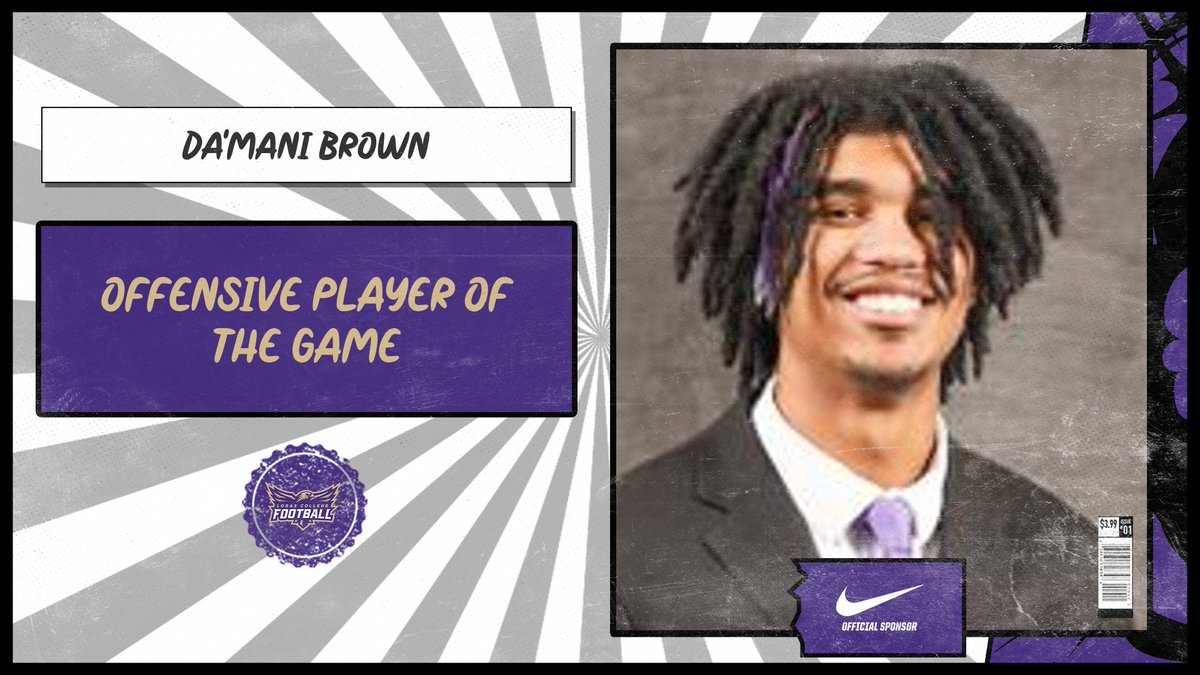 LorasCollegeFB's tweet photo. Week 3 - Players of the Game

Offensive: Da'Mani Brown - 9 Catches, 110 Yards, 3 TDs

Defensive: Josh Rydberg - 13 Tackles, 2 PBUs
Rashaad Johnson - 3 Tackles, 2 PBUs, 1 INT
Dawson Charley - 5 Tackles, 2 TFLs, 1 Sack, 1 INT

Special Teams: Drew Diers - 2 Tackles

#FlyWithUS https://t.co/LPgohT2knT