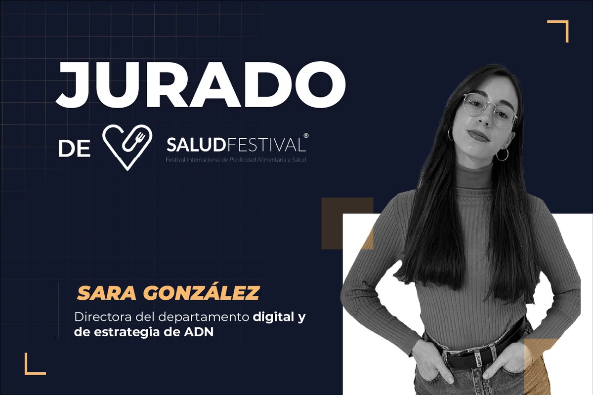 weareadn's tweet photo. Nuestra directora del departamento digital y estrategia, Sara González, es presidenta del jurado de SaludFestival 2023.🙌

Queremos agradecer al festival por la confianza.🔝

Con muchas ganas de ver todas las piezas y participantes 🤗

#WeAreADN https://t.co/afsFFxv5BY