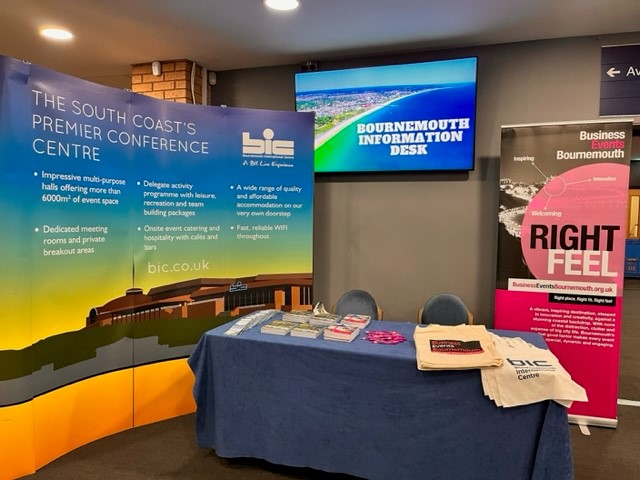B2BBournemouth's tweet photo. #buisnesseventsbournemouth is all prepared and ready to welcome the Liberal Democrats Conference to the B.I.C  @libdemconf https://t.co/s5dgmghO45
