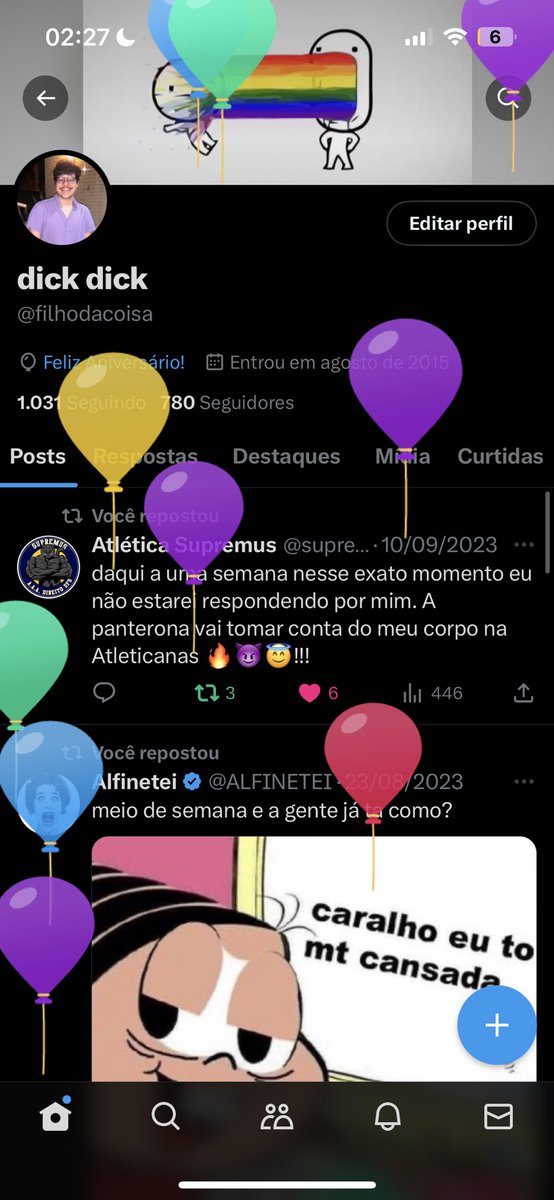 Meus balõezinhos 🥹