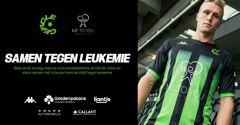 cercleofficial's tweet photo. Komend weekend brengen Cercle Brugge en stichting ME TO YOU de strijd tegen bloedkanker opnieuw onder de aandacht. Tijdens #CERUSG speelt de Vereniging met aangepaste truitjes waarbij onze shirtpartners hun logo gezamenlijk afstaan aan ME TO YOU. 🟢⚫️