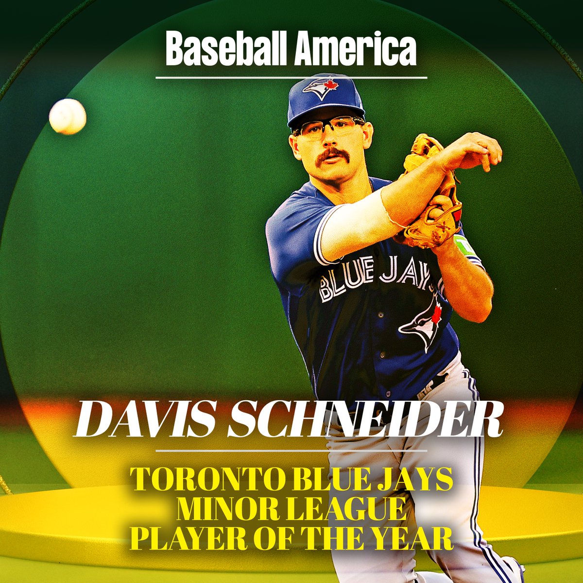 BaseballAmerica's tweet photo. . @BlueJays 2023 Minor League Player Of The Year

Davis Schneider

https://t.co/JK11K7lppM https://t.co/MpZ5hOaS1o
