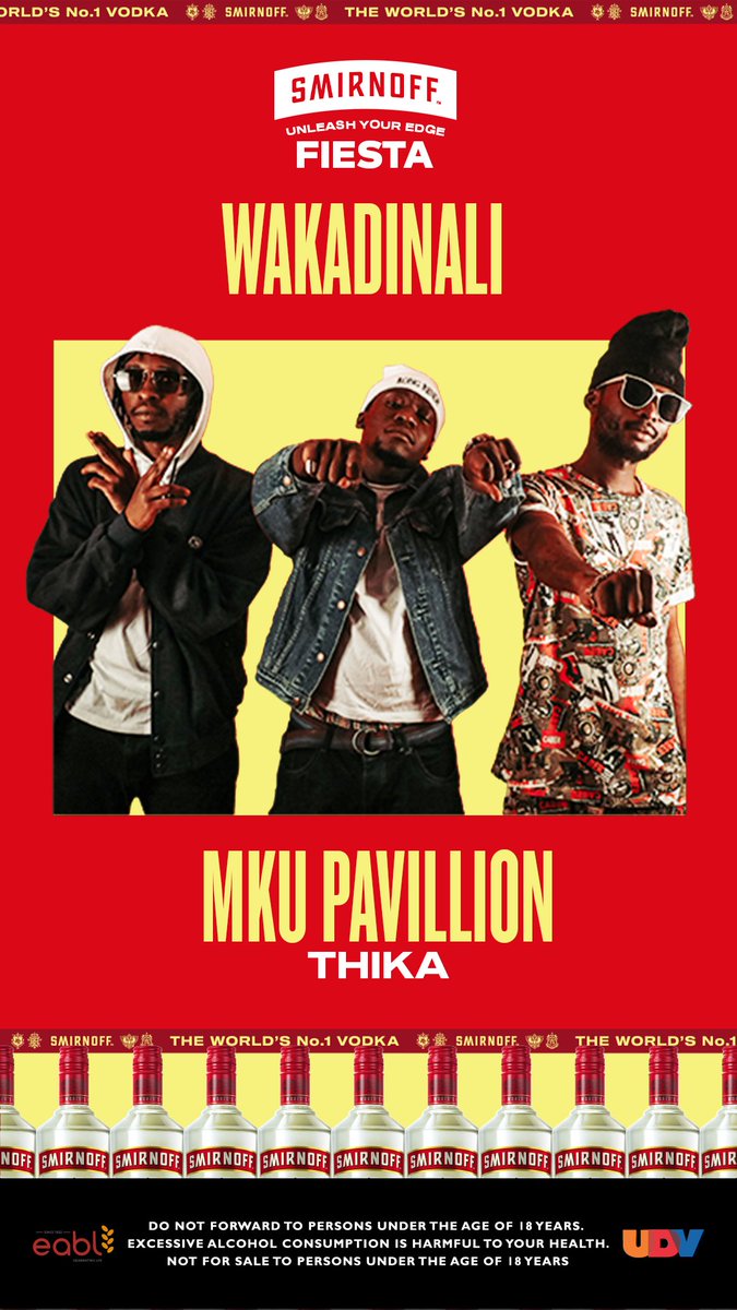 @smirnoffke  will be at Thika MKU Pavilion on 23rd September 2023. Buy 6 pack of Smirnoff ice or pineapple punch for a tickets @ the ke.thebar.com
meet MC Gogo, Wakadinali, MC Ballo &amp; more will be performing .<a href="/EvanzAbner/">Abner</a> <a href="/Kotsocha_ke/">KOT Socha 🇰🇪</a>
#UnleashYourEdgeFiesta #WeDoWe