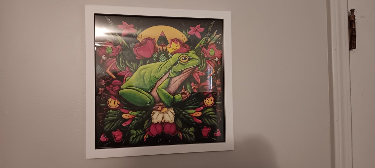 CaCtUs2003's tweet photo. @PSMOOV Too pretty to just stick it somewhere, so we framed it and hung it by our front door instead! https://t.co/8SEMgB1FxS