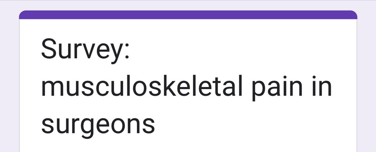 Debby Keller, MD (@debby_keller) on Twitter photo Surgeons 🙏
Please take 3min to complete this survey on musculoskeletal pain ⬇️
🤖🦾
From the researchers <a href="/IrcadFrance/">IrcadFrance</a> <a href="/IHUStrasbourg/">IHU Strasbourg</a> <a href="/SAGES_Updates/">SAGES is in Tampa in 2026!</a>
docs.google.com/forms/d/e/1FAI… Surgeons 🙏
Please take 3min to complete this survey on musculoskeletal pain ⬇️
🤖🦾
From the researchers <a href="/IrcadFrance/">IrcadFrance</a> <a href="/IHUStrasbourg/">IHU Strasbourg</a> <a href="/SAGES_Updates/">SAGES is in Tampa in 2026!</a>
docs.google.com/forms/d/e/1FAI…