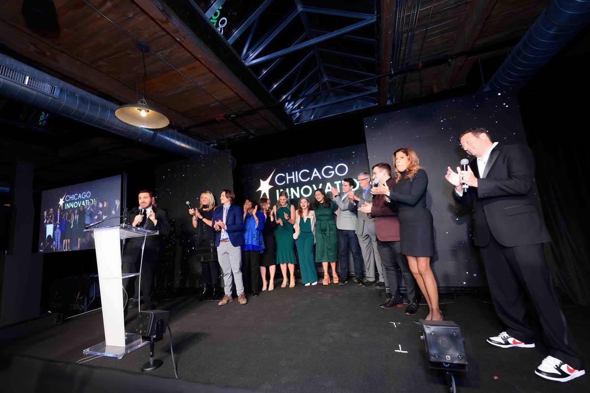 Chi_Innovation's tweet photo. We're thrilled to reveal the Top 100 Finalists for the 2023 Chicago Innovation Awards, chosen from 344 remarkable nominees. Cast your vote for the winner of the coveted People's Choice Award. Click here for the top finalists and voting: https://t.co/jODPmQu0An https://t.co/XWTy0OB3VU